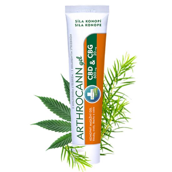 Arthrocann gel CBD + CBG nejsilnější konopný masážní gel