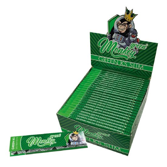 Monkey King Green KS Slim Rolling Papers